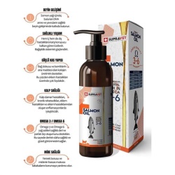 Supravet Salmon Oil Kedi ve Köpek Doğal Norveç Somon Yağı 200 ML 