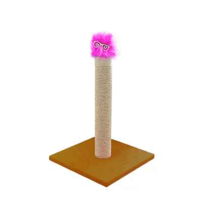 Oyuncaklı Kedi Tırmalama Tahtası Hardal 47cm