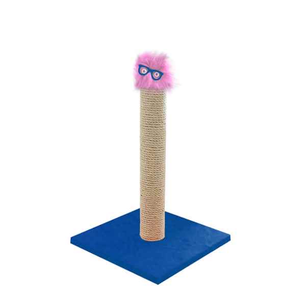 Oyuncaklı Kedi Tırmalama Tahtası Mavi 47cm