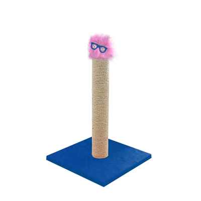 Oyuncaklı Kedi Tırmalama Tahtası Mavi 47cm