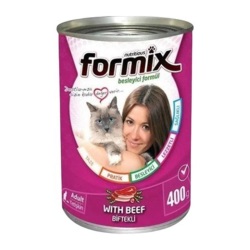 Formix Biftekli Yetişkin Kedi Konservesi 400 gr x 24 Adet