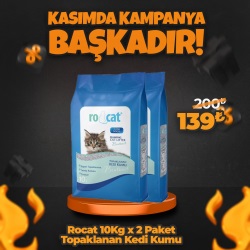 Rocat Topaklanan Kedi Kumu Çeşitleri 2 x 10lt