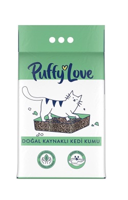 Puffy Love Hayvan Dostu Doğal Kaynaklı Kedi Kumu 8 Lt