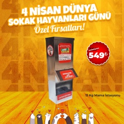 15 Kg Kedi ve Köpek Mama İstasyonu