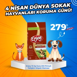 Enjoy 15 Kg Yetişkin Kuzu Etli Pirinçli Yetişkin Köpek Maması