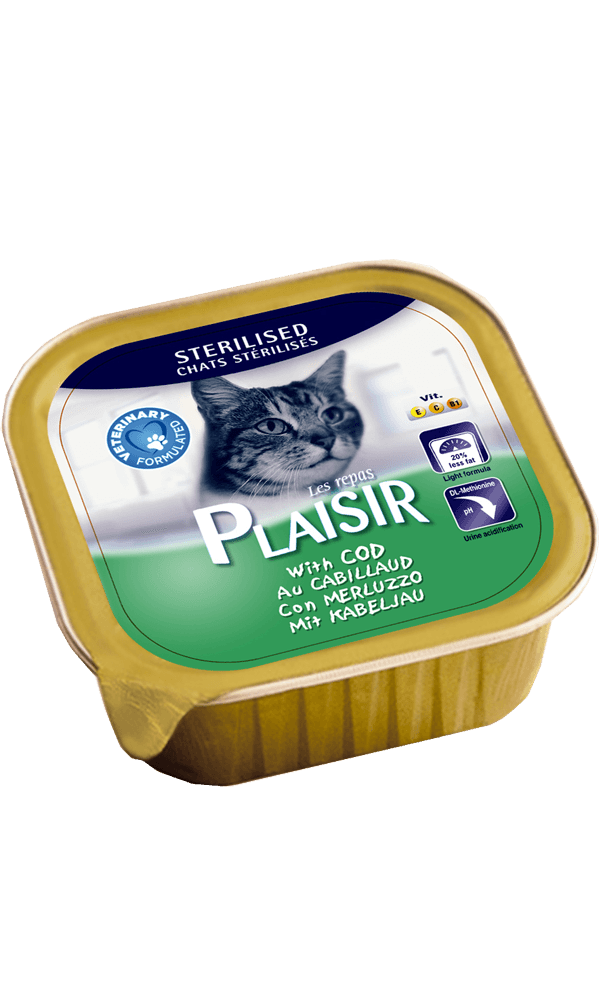 Plaısır Morina Balıklı Yetişkin Kısırlaştırılmış Kedi Konservesi 100 Gr