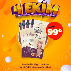 Sanabelle 55gr x 5 Adet Kedi Ödül Maması Çeşitleri