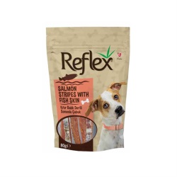 Reflex Somon Balık Deri Sargılı Köpek Ödülü 80gr
