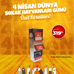 4 Kg Kedi Mama İstasyonu