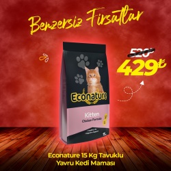 Econature Kitten 15 Kg Tavuklu Yavru Kedi Maması