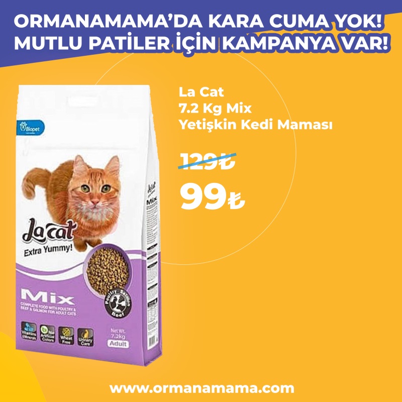 La Cat 7.2 Kg Mix Kedi Maması