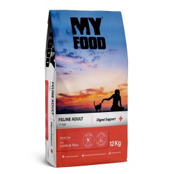 My Food Kuzulu Pirinçli Yetişkin Kedi Maması Digest Support 12 Kg
