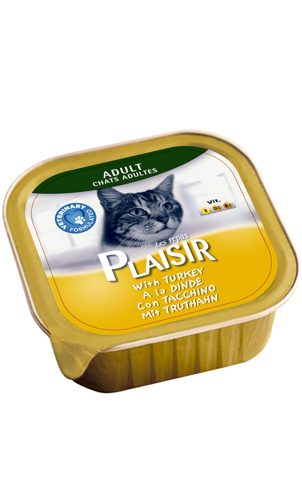 Plaısır Hindili Yetişkin Pate Kedi Konservesi 100 Gr