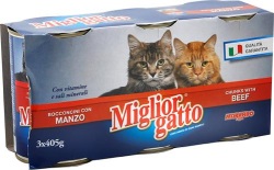 Miglior Gatto Kedi Konserve Biftek 3x405 gr