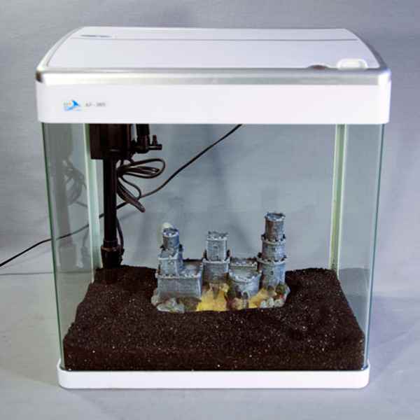 Lical Akvaryum Led Işıklı 36x25x39 Beyaz