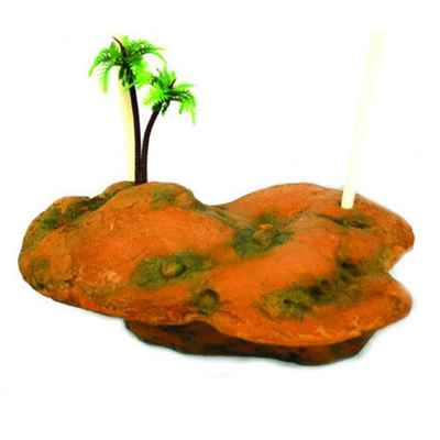 Akvaryum Dekoru Yüzen Kaplumbağa Adası