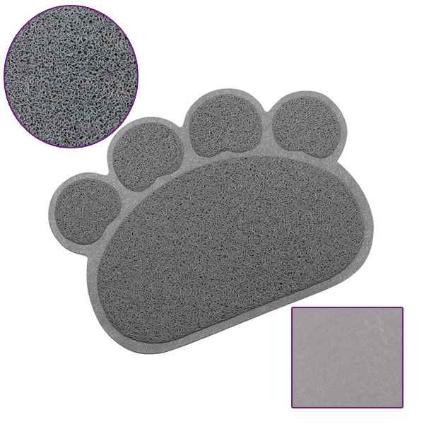 CatMat Pati Desenli Kedi Paspası Gri 60x45 cm