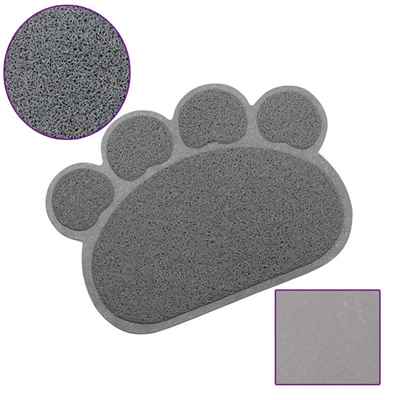 CatMat Pati Desenli Kedi Paspası Gri 60x45 cm