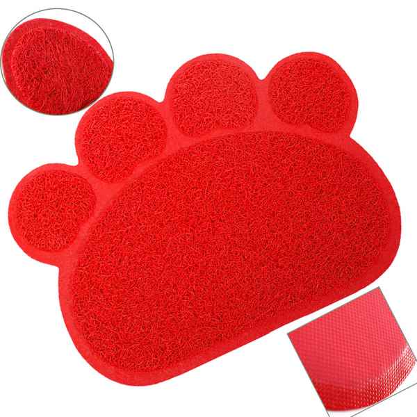 CatMat Pati Desenli Kedi Paspası Kırmızı 60 x 45 cm