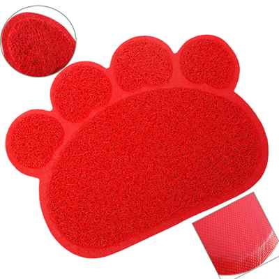 CatMat Pati Desenli Kedi Paspası Kırmızı 60 x 45 cm