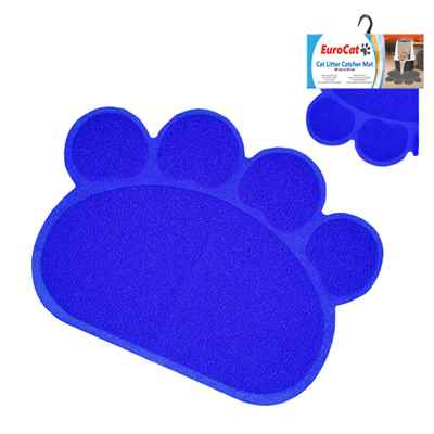 CatMat Pati Desenli Kedi Paspası Lacivert