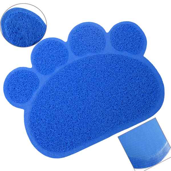CatMat Pati Desenli Kedi Paspası Mavi 60x45 cm
