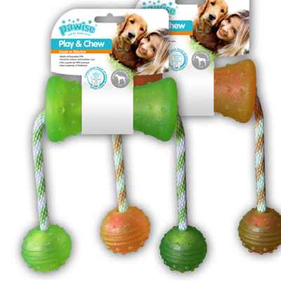 Pawise İp Tutmalı Kemik Diş İpi Köpek Oyuncağı 48 cm
