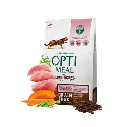Optimeal Süper Premium Hindili-Sebzeli Tahılsız Yetişkin Kedi Maması 4 Kg