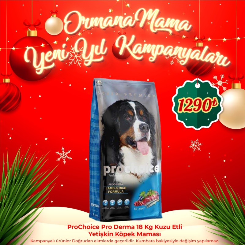 ProChoice Pro Derma 18 Kg Kuzu Etli Yetişkin Köpek Maması