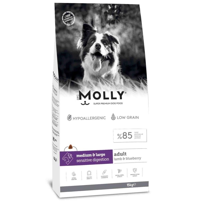 Molly Kuzulu Yabanmersinli Orta ve Büyük Irk Yetişkin Köpek Maması 15kg