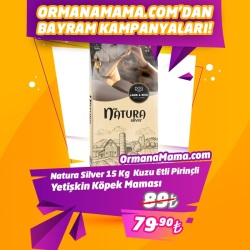 Natura Silver Kuzu Etli Pirinçli 15 Kg Yetişkin Köpek Maması