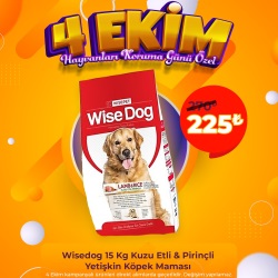 Wisedog 15 Kg Kuzu Etli & Pirinçli Yetişkin Köpek Maması