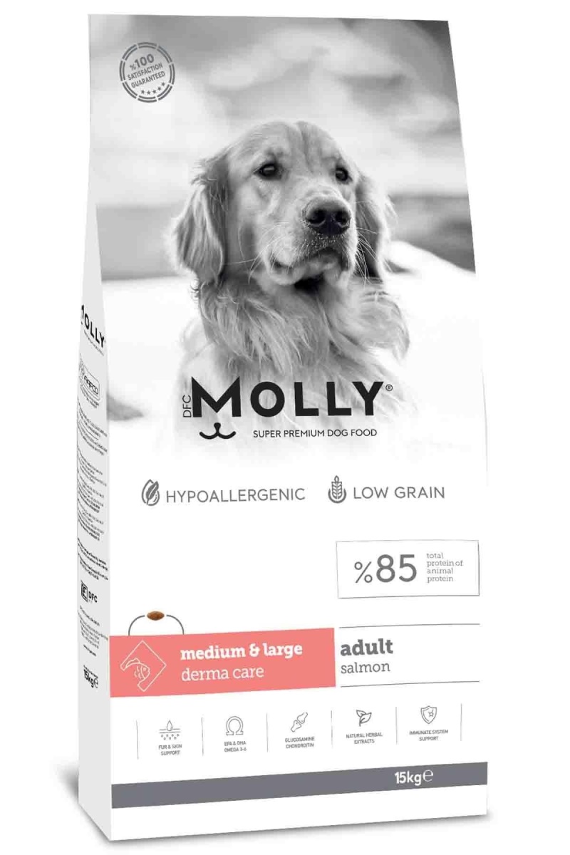 Molly Somonlu Orta ve Büyük Irk Yetişkin Köpek Maması 15 Kg