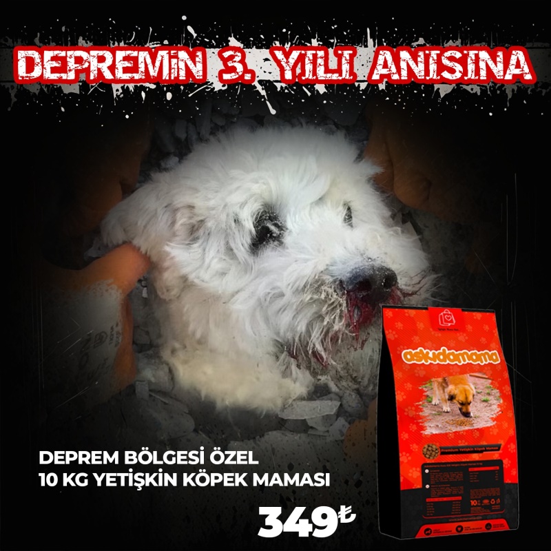 Depremin 3. Yılı Anısı Özel 10 Kg Yetişkin Köpek Maması