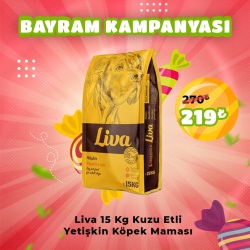 Liva 15 Kg Kuzu Etli Yetşkin Köpek Maması