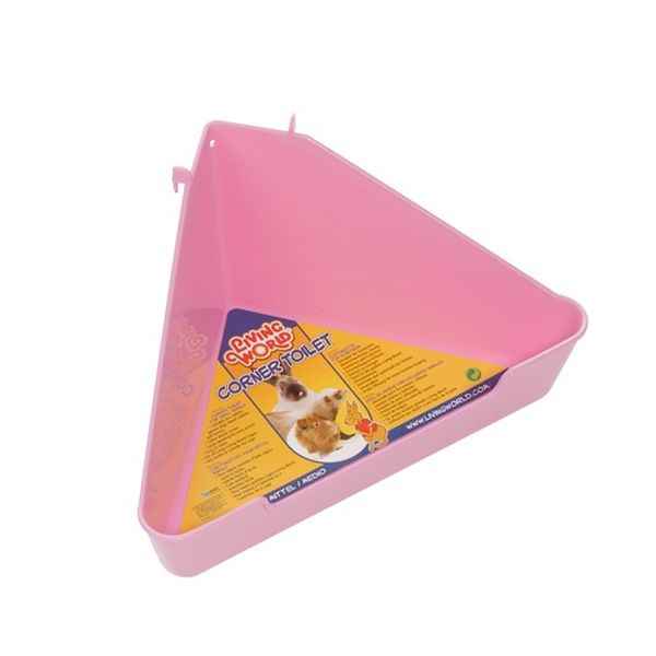 Living World Üçgen Kemirgen Tuvaleti Pembe