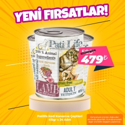 PatiLife 415grx24 Adet Kedi Konserve Çeşitleri