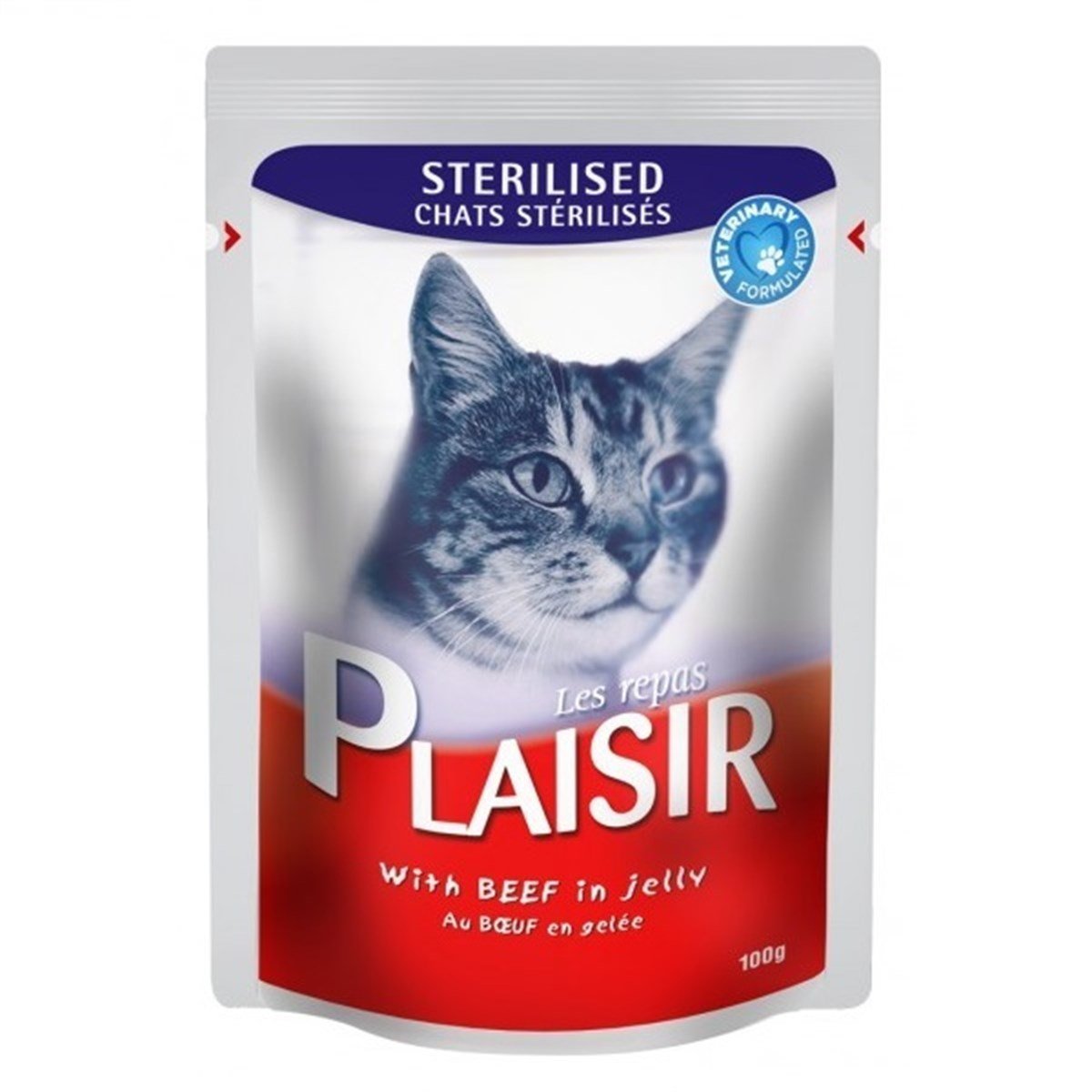 Plaısır Biftekli Kısırlaştırılmış Yetişkin Pouch Kedi Konservesi 100 Gr