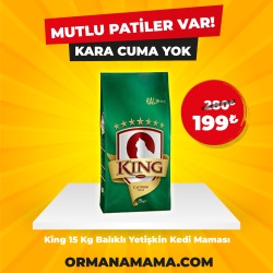 King 15 Kg Balıklı Yetişkin Kedi Maması