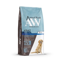 Animal World Yetişkin Somonlu Pirinçli Köpek Maması 15 Kg