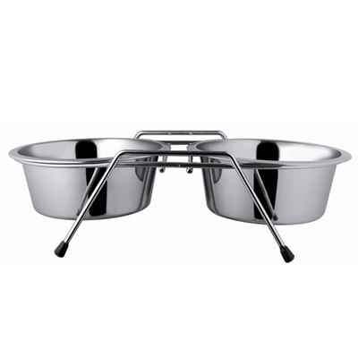 DDWF2BCP 1pt Ayaklı İkili Metal Mama Kabı ø13,5 Cm