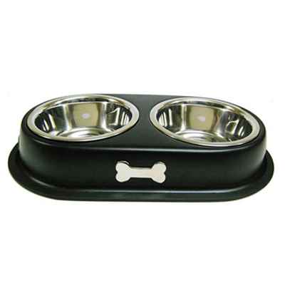 DDBXP(M) 1qt Kemik Desenli İkili Mama Kabı ø16,5Cm