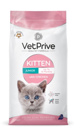 Vet Prive Tavuklu Yavru Kedi Maması 1,5 Kg 