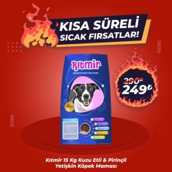 Kıtmir 15 Kg Kuzu Etli Pirinçli Premium Yetişkin Köpek Maması