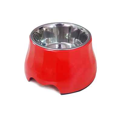 Melamin Mama Kabı Yükseltili Kırmızı 400 Ml