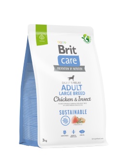 Brit Care Digest - Relax Tavuklu Larva Proteinli Büyük Irk Yetişkin Köpek Maması 3kg