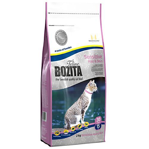 Bozita Hair & Skin İsveç Tavuk Ve İskandinav Somonlu Yetişkin Kedi Maması 2 Kg