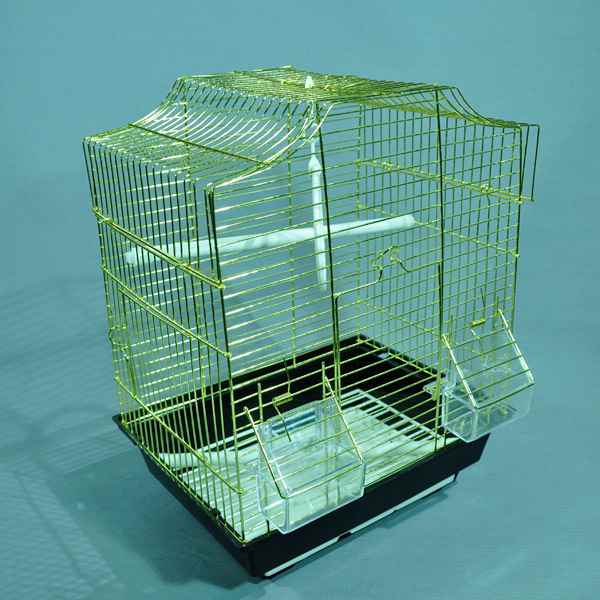 Pirinç Telli Kuş Kafesi 30x23x39 cm