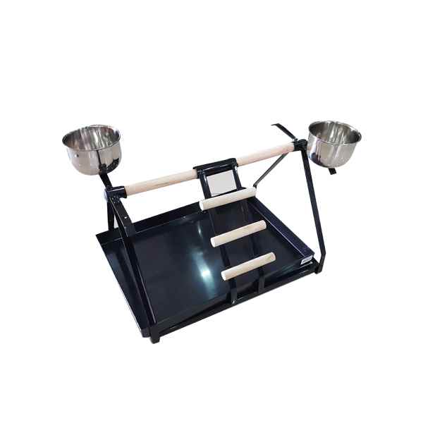 Papağan Sehpası Siyah 43x32x32