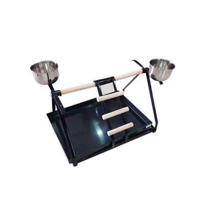 Papağan Sehpası Siyah 43x32x32